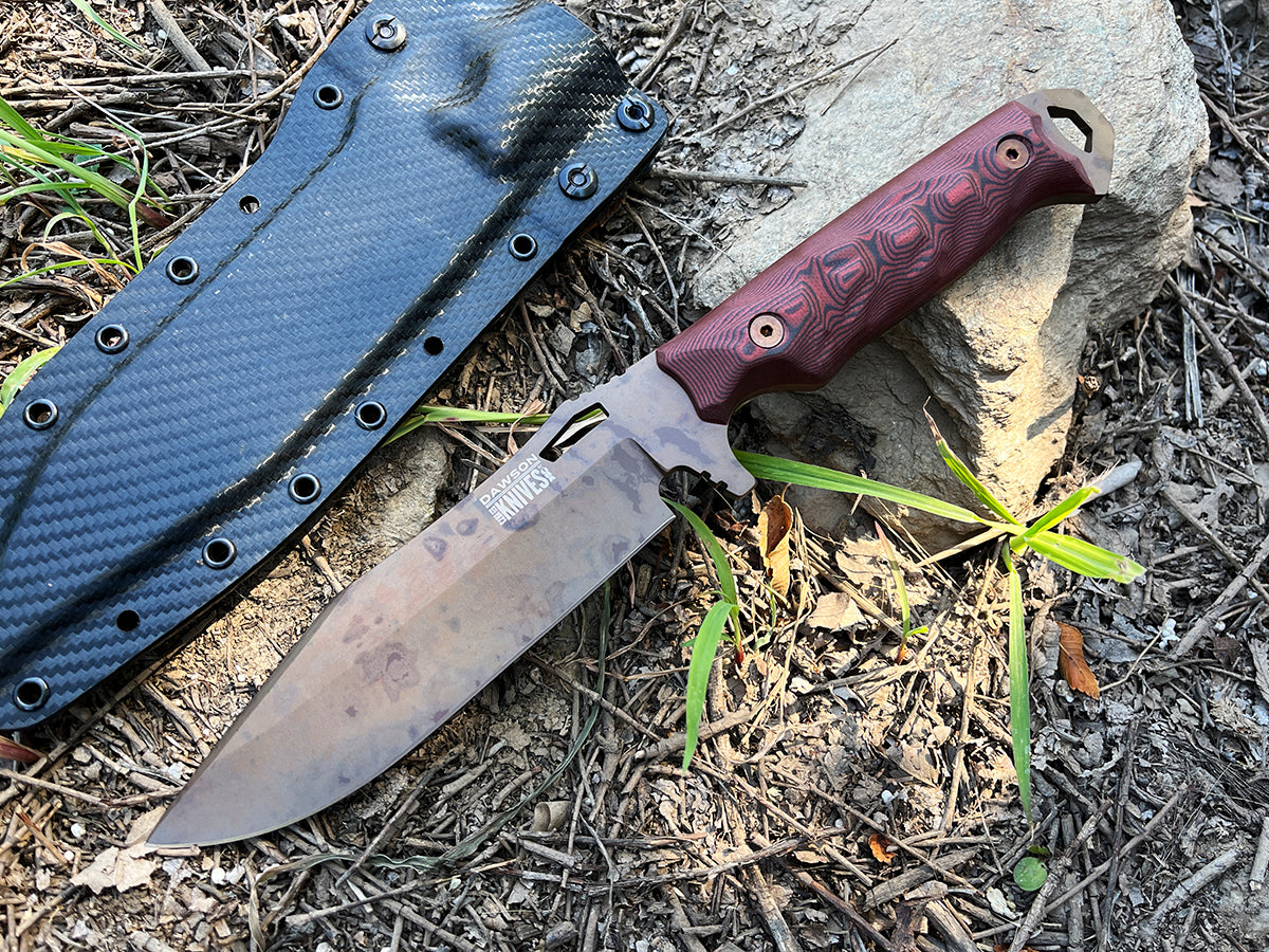 Marauder | Survival, Camp and Backpacking Knife Series | Scorched Earth Finish