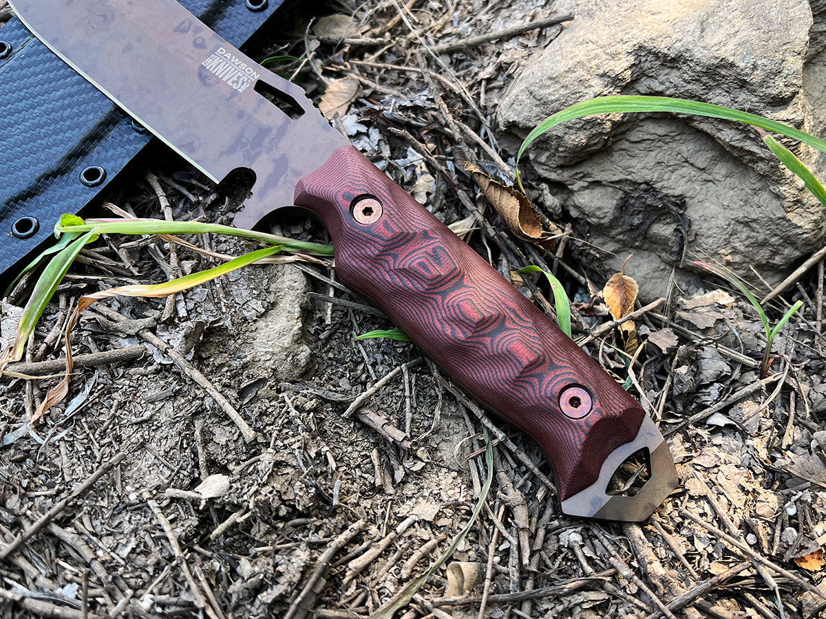 Marauder | Survival, Camp and Backpacking Knife Series | Scorched Earth Finish