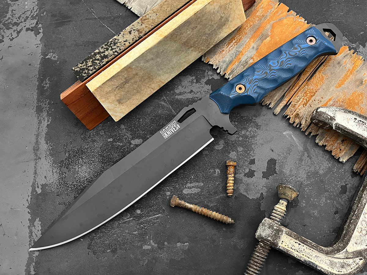 Marauder XL | Survival, Camp and Backpacking Knife Series | CPM-Magnacut Steel | Apocalypse Black Finish