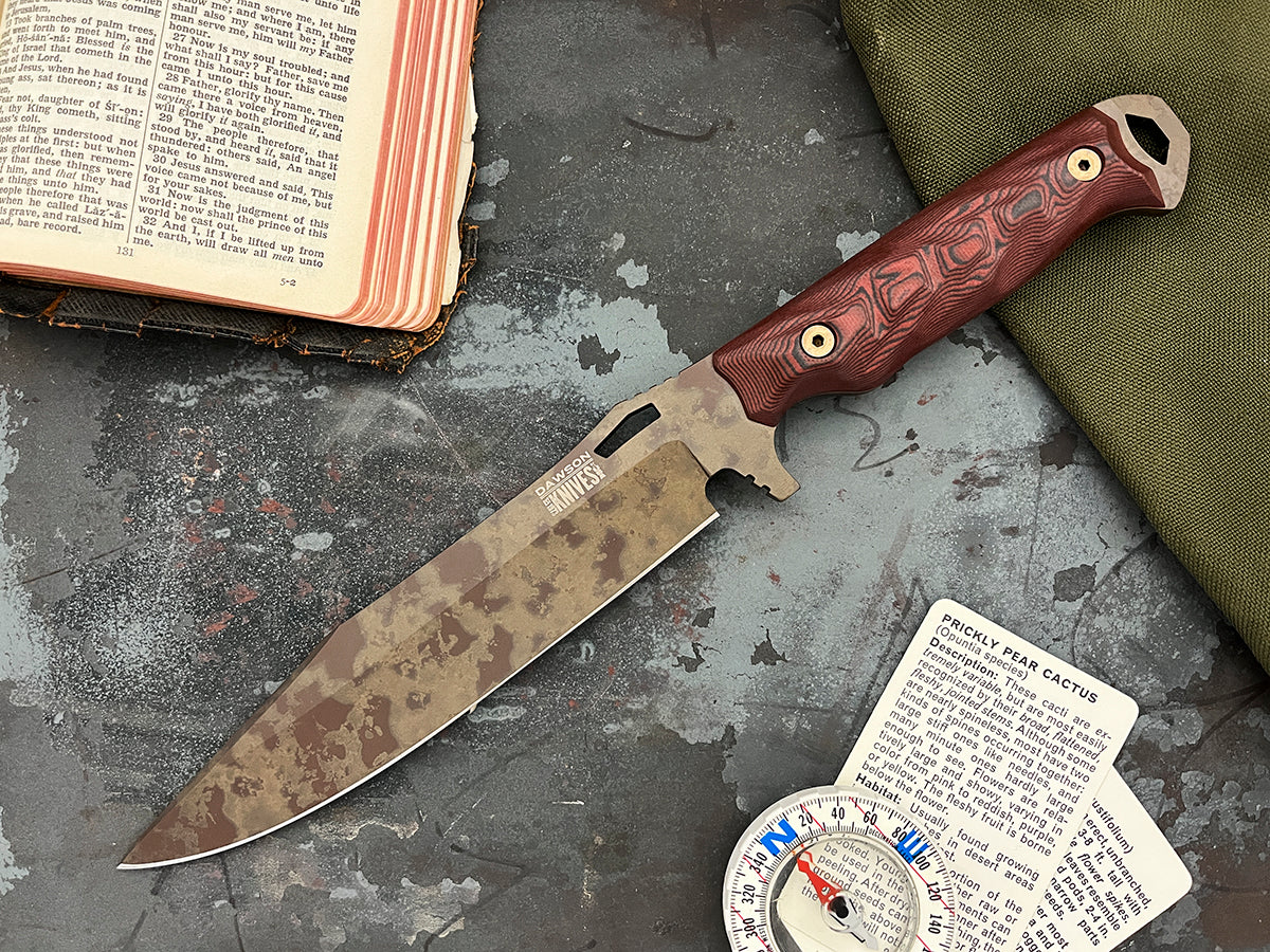 Marauder XL | Survival, Camp and Backpacking Knife Series | Scorched Earth Finish