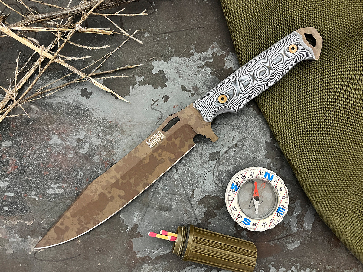 Marauder XL | Survival, Camp and Backpacking Knife Series | Scorched Earth Finish