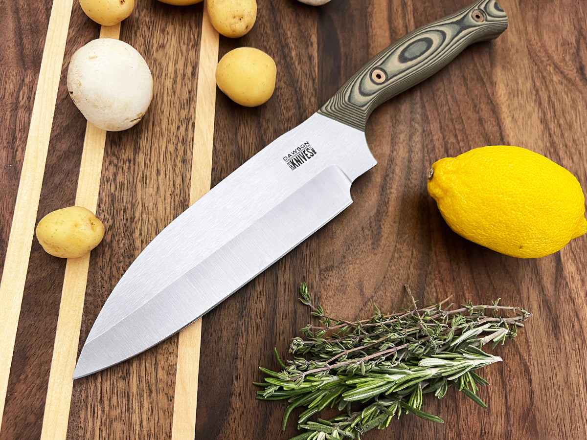 NEW GEN 2 Divine | Limited Release Culinary Kitchen Knife | Santoku Chef | CPM-MagnaCut | Satin Finish