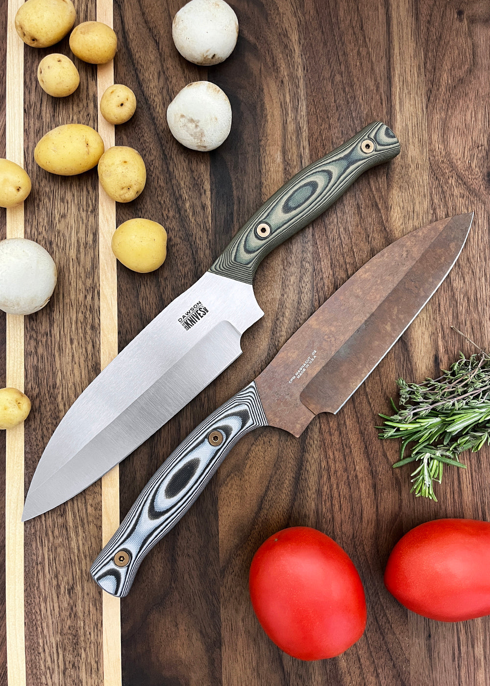 NEW GEN 2 Divine | Limited Release Culinary Kitchen Knife | Santoku Chef | CPM-MagnaCut | Satin Finish