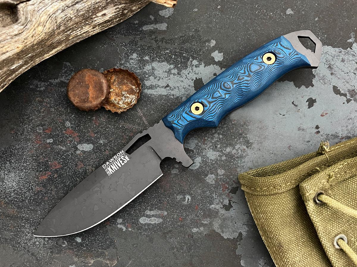 Nomad | Hunting, Camp and Outdoors Knife | CPM MagnaCut Steel | Apocalypse Black Finish