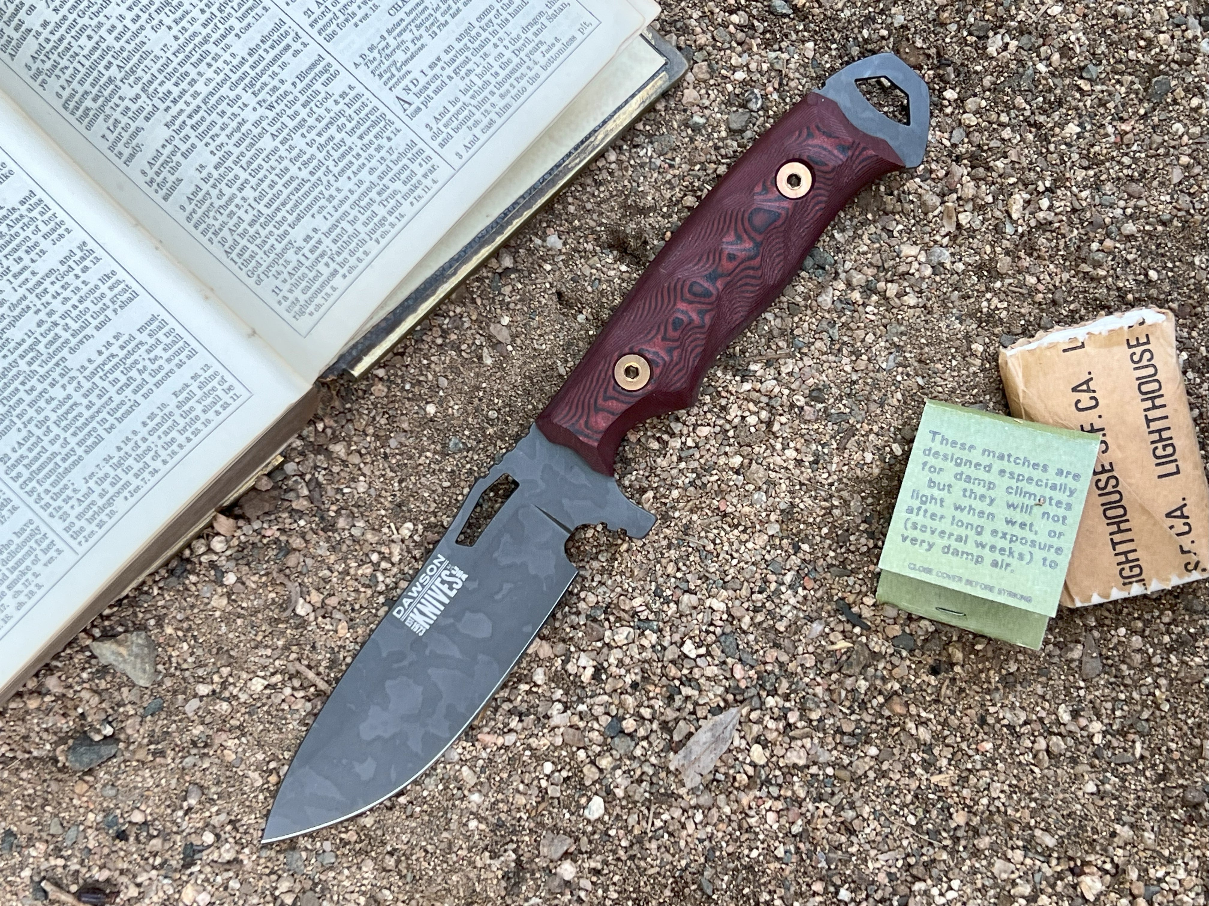 Nomad | Hunting, Camp and Outdoors Knife | Apocalypse Black Finish