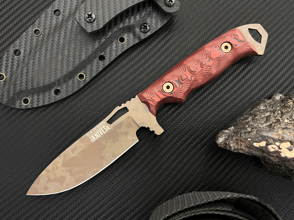 Nomad | Hunting, Camp and Outdoors Knife | Scorched Earth Finish