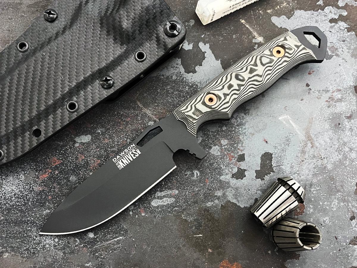 Nomad | Hunting, Camp and Outdoors Knife | CPM-3V Steel | Stealth Black Finish