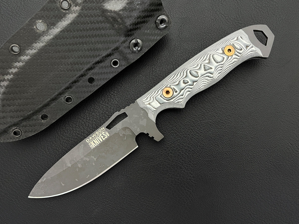One of A Kind Nomad | Hunting, Camp and Outdoors Knife | Apocalypse Black Finish