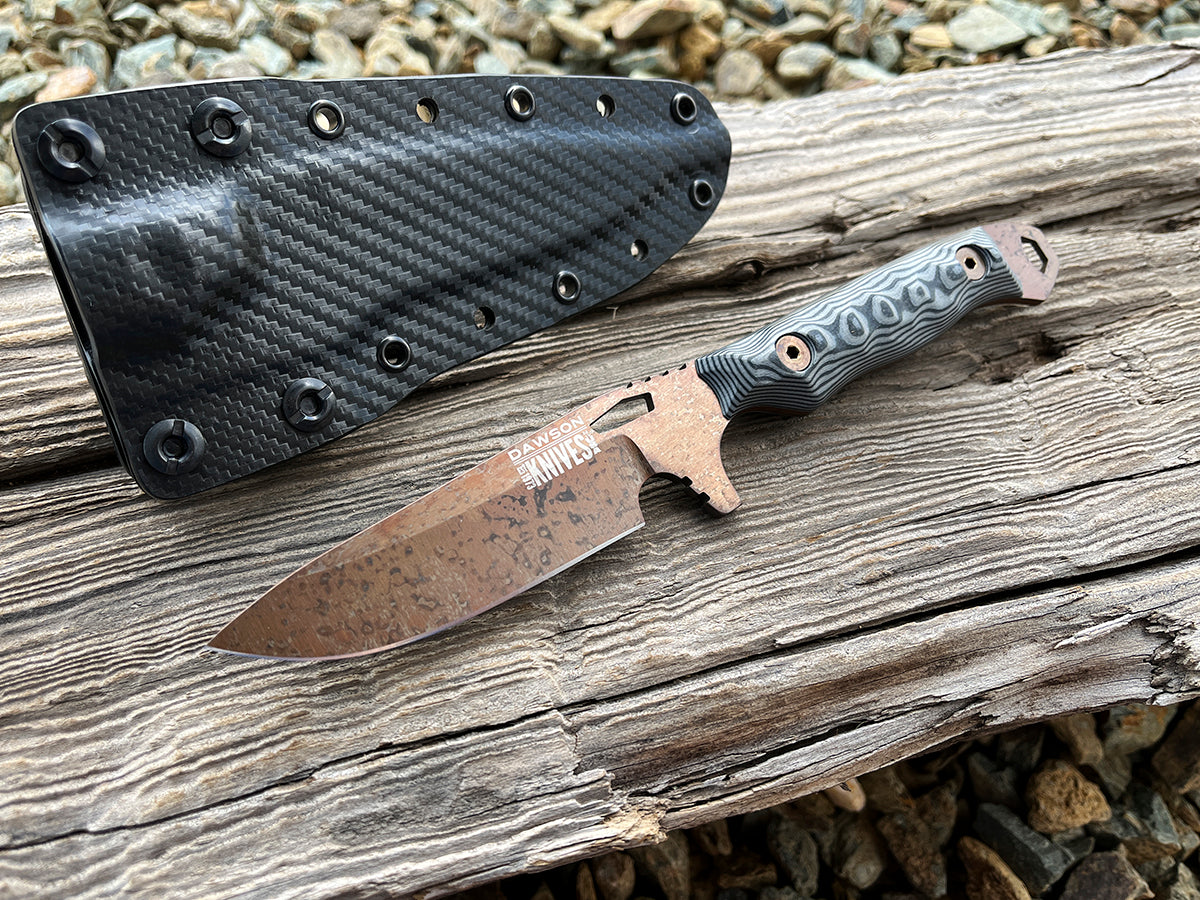 Outcast | Personal Carry, General Purpose Knife | LIMITED RELEASE Arizona Copper Finish