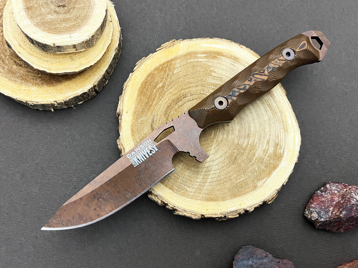 GEN 2 Outcast | Personal Carry and General Purpose Knife | CPM-3V Steel | Arizona Copper