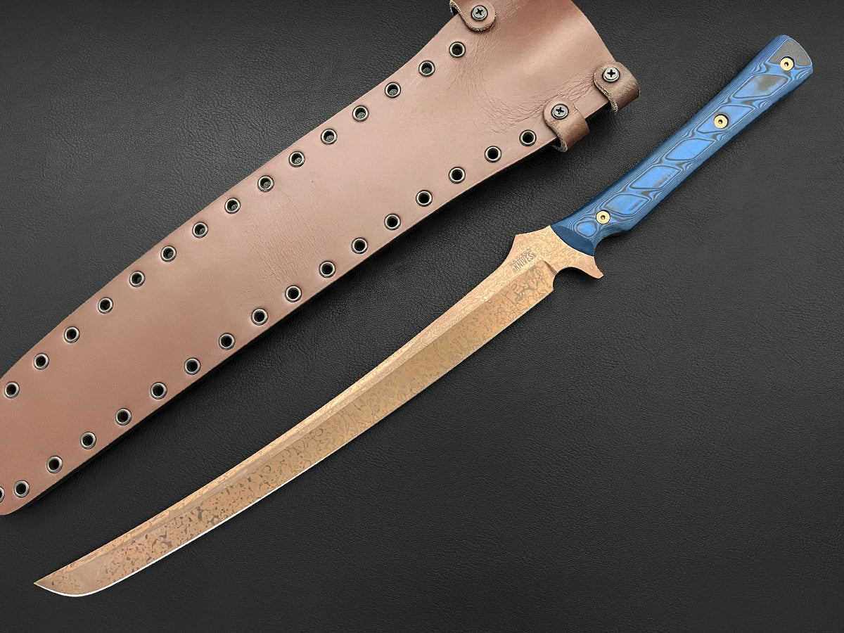 Relentless Sword 14" | CPM MagnaCut Steel | Scorched Earth Finish