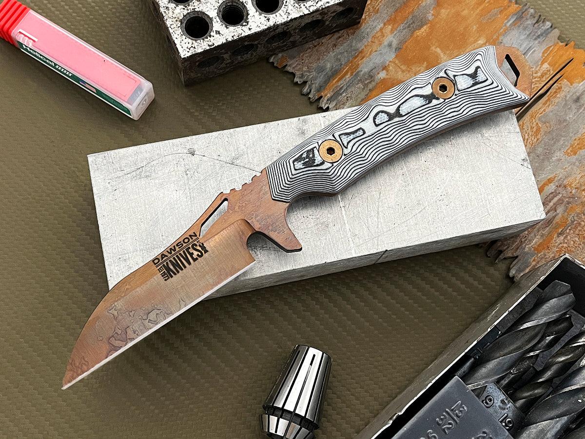 Revelation | NEW RELEASE Personal Carry, General Purpose Knife | CPM-3V | Arizona Copper Finish - Dawson Knives