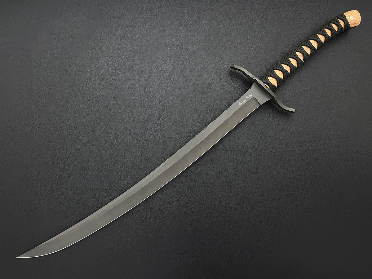 Manticore Sword | 20" Persian Scimitar Blade | Chestnut Wood Handle