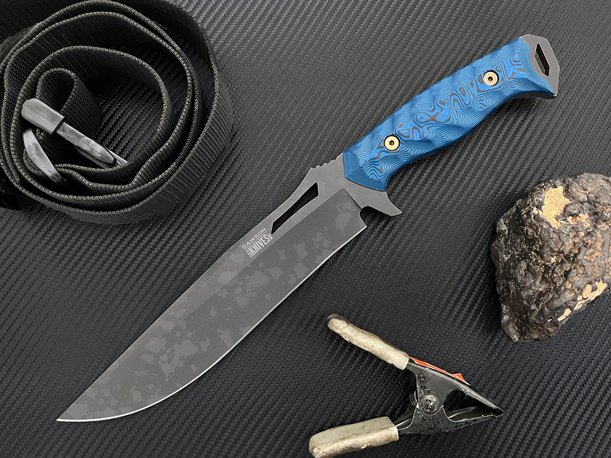 Seraphim CP | Crusher Pommel | NEW RELEASE | CPM MagnaCut Stainless Steel Bowie | Apocalypse Black Finish