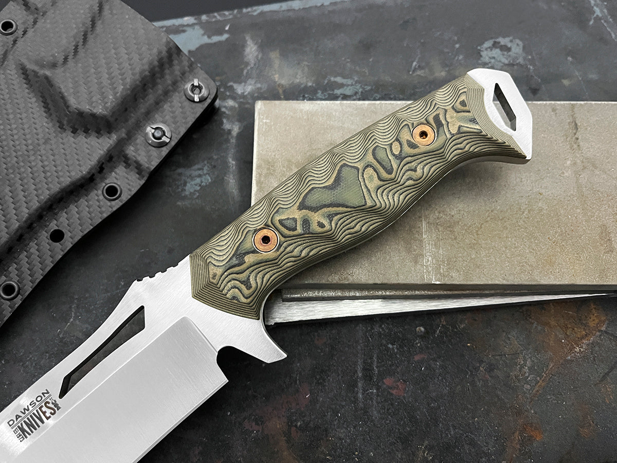 Seraphim CP | Crusher Pommel | NEW RELEASE | CPM MagnaCut Stainless Steel Bowie | Satin Finish