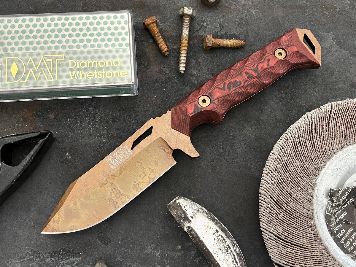 Shepherd | Hunting, Camp and Outdoors Knife | CPM-MagnaCut Steel | Arizona Copper Finish - Dawson Knives