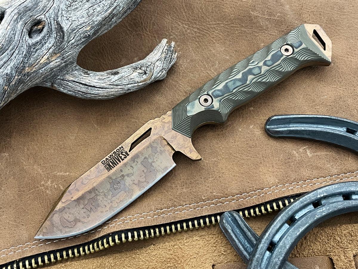 Shepherd | Hunting, Camp and Outdoors Knife | CPM-MagnaCut Steel | Arizona Copper Finish - Dawson Knives