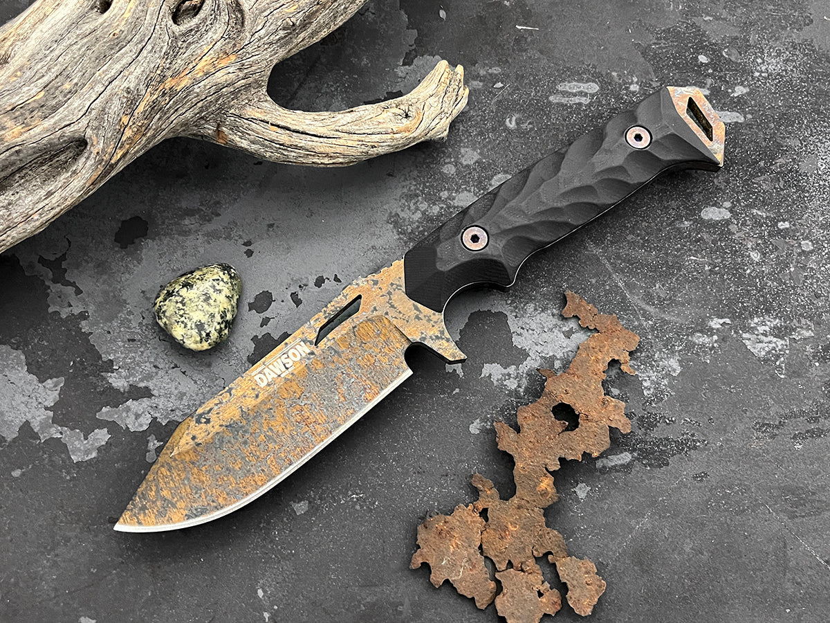 Shepherd |  Hunting, Camp and Outdoors Knife | NEW Pop's ProCut Steel | Wildfire Blade Finish