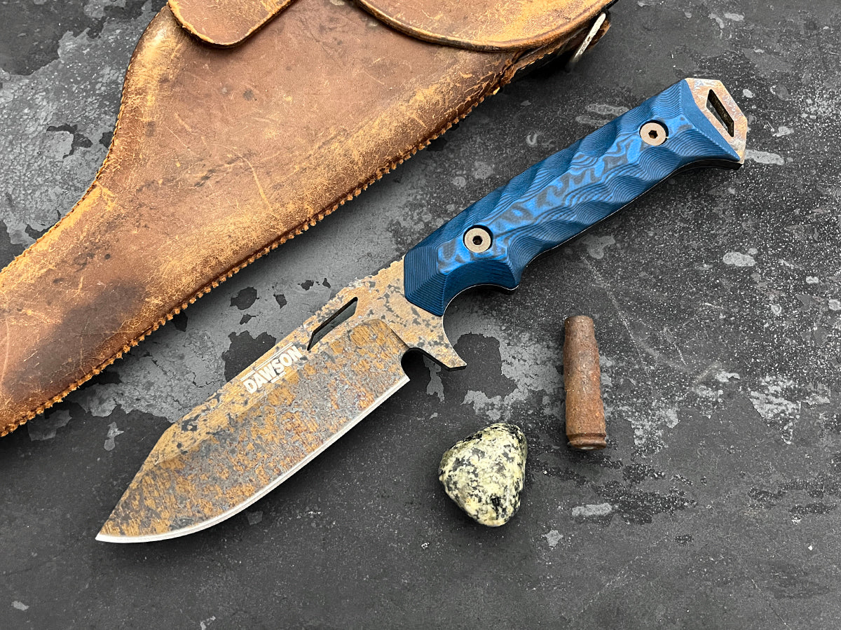 Shepherd |  Hunting, Camp and Outdoors Knife | NEW Pop's ProCut Steel | Wildfire Blade Finish