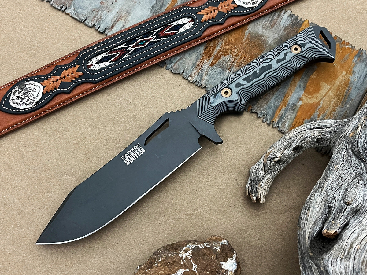 Shepherd XL | NEW RELEASE Survival, Camp and Backpacking Knife | CPM-MagnaCut Steel | Apocalypse Black Finish