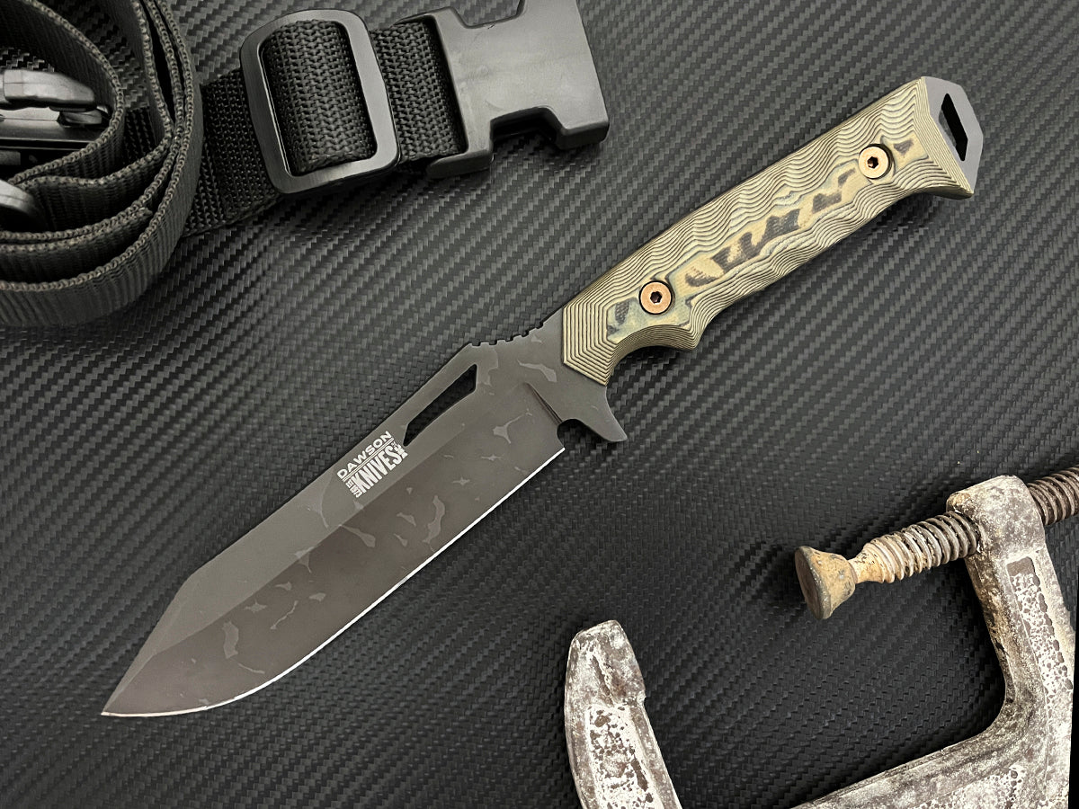 Shepherd XL | NEW RELEASE Survival, Camp and Backpacking Knife | CPM-MagnaCut Steel | Apocalypse Black Finish