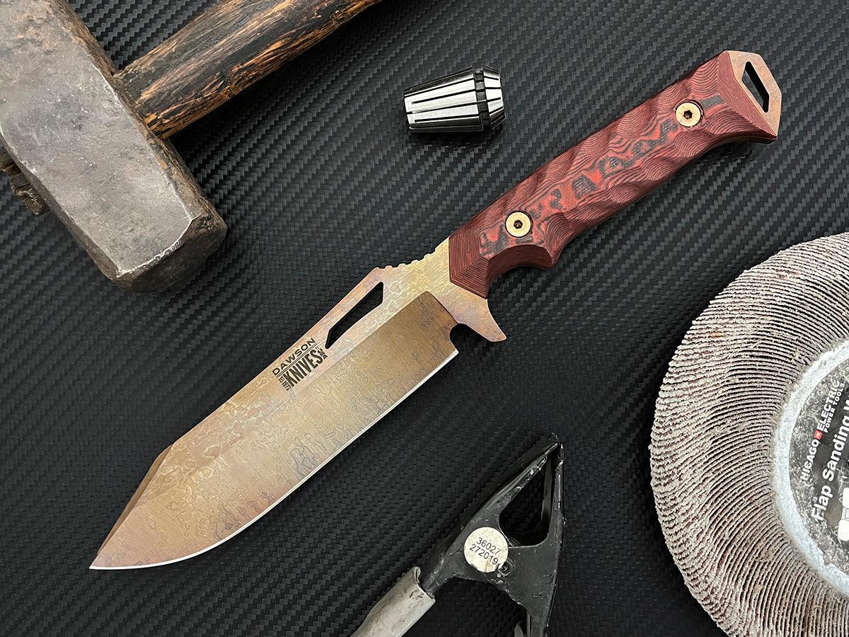 Shepherd XL | NEW RELEASE Survival, Camp and Backpacking Knife | CPM-MagnaCut Steel | Arizona Copper Finish