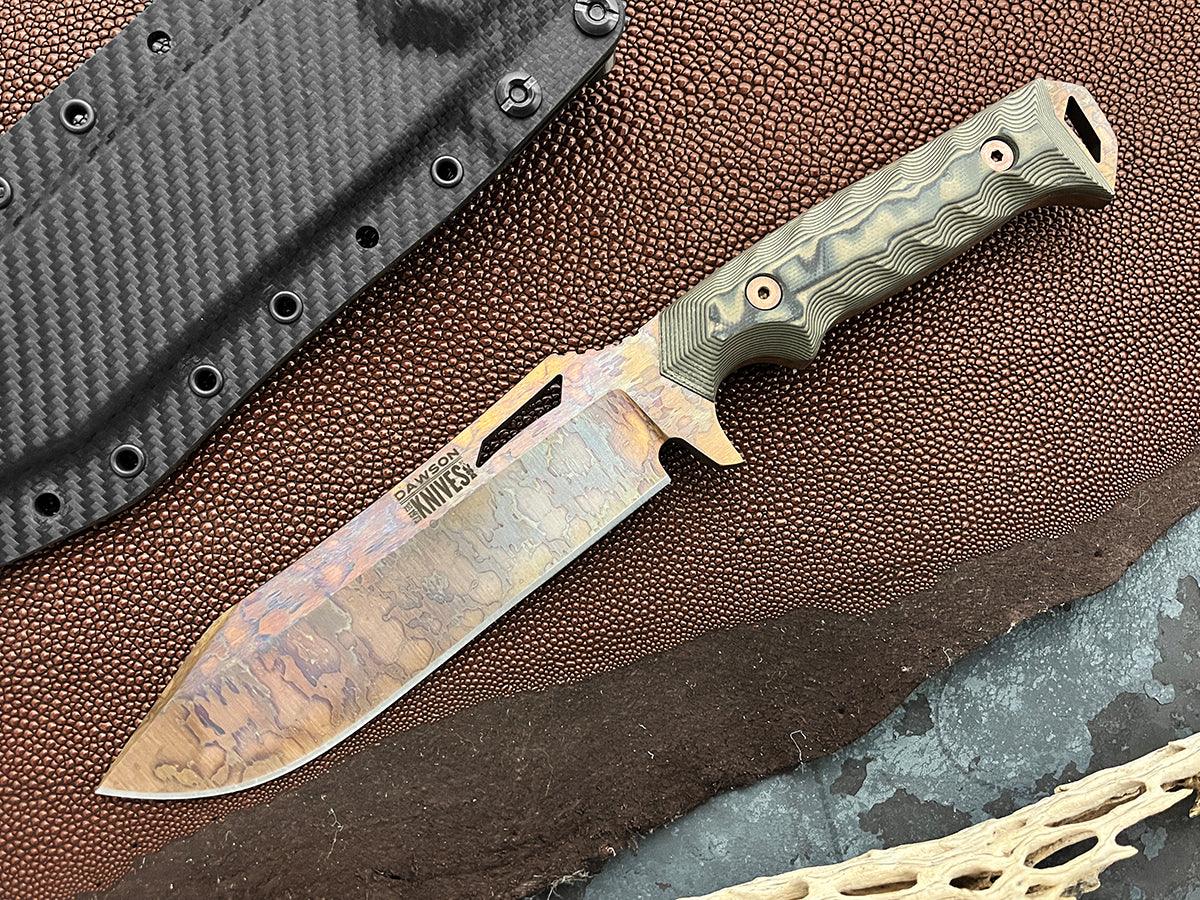 Shepherd XL | NEW RELEASE Survival, Camp and Backpacking Knife | CPM-MagnaCut Steel | Arizona Copper Finish