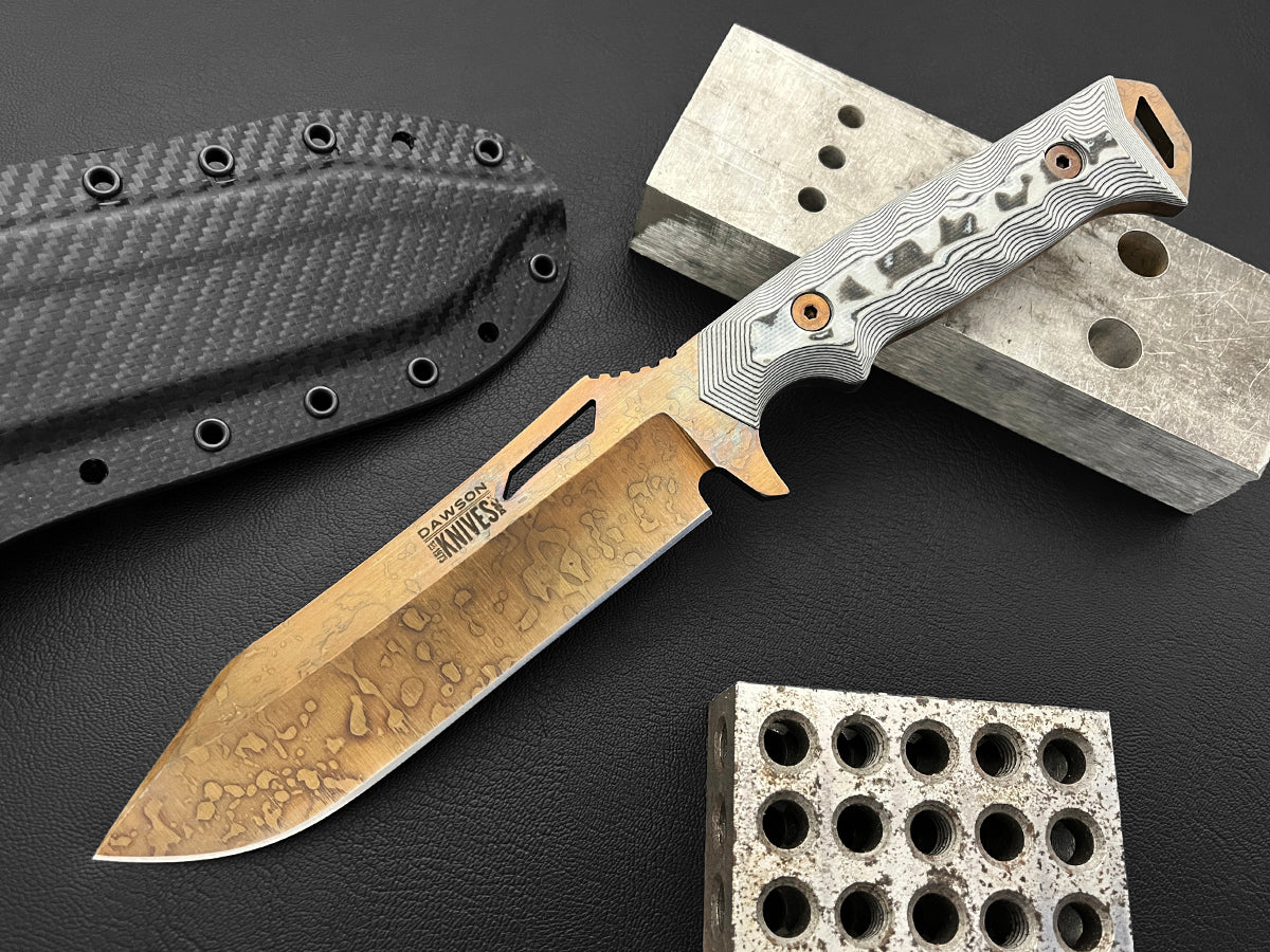 Shepherd XL | NEW RELEASE Survival, Camp and Backpacking Knife | CPM-MagnaCut Steel | Arizona Copper Finish