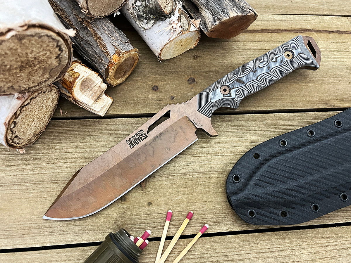 GEN 2 Shepherd XL | Survival, Camp and Backpacking Knife | CPM-MagnaCut Steel | Arizona Copper Finish