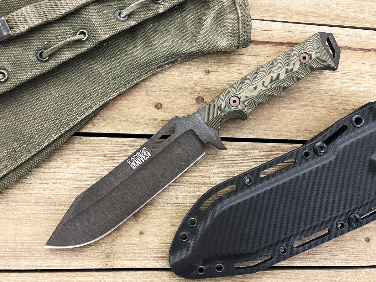 GEN 2 Shepherd XL | Survival, Camp and Backpacking Knife | CPM-MagnaCut Steel | NEW Midnight Finish