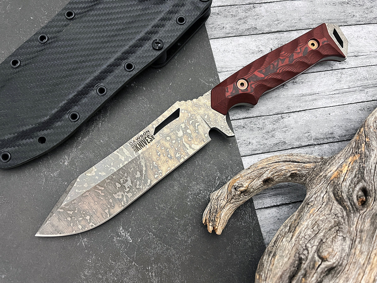 Shepherd XL | Survival, Camp and Backpacking Knife | CPM-MagnaCut Steel | NEW Monsoon Finish