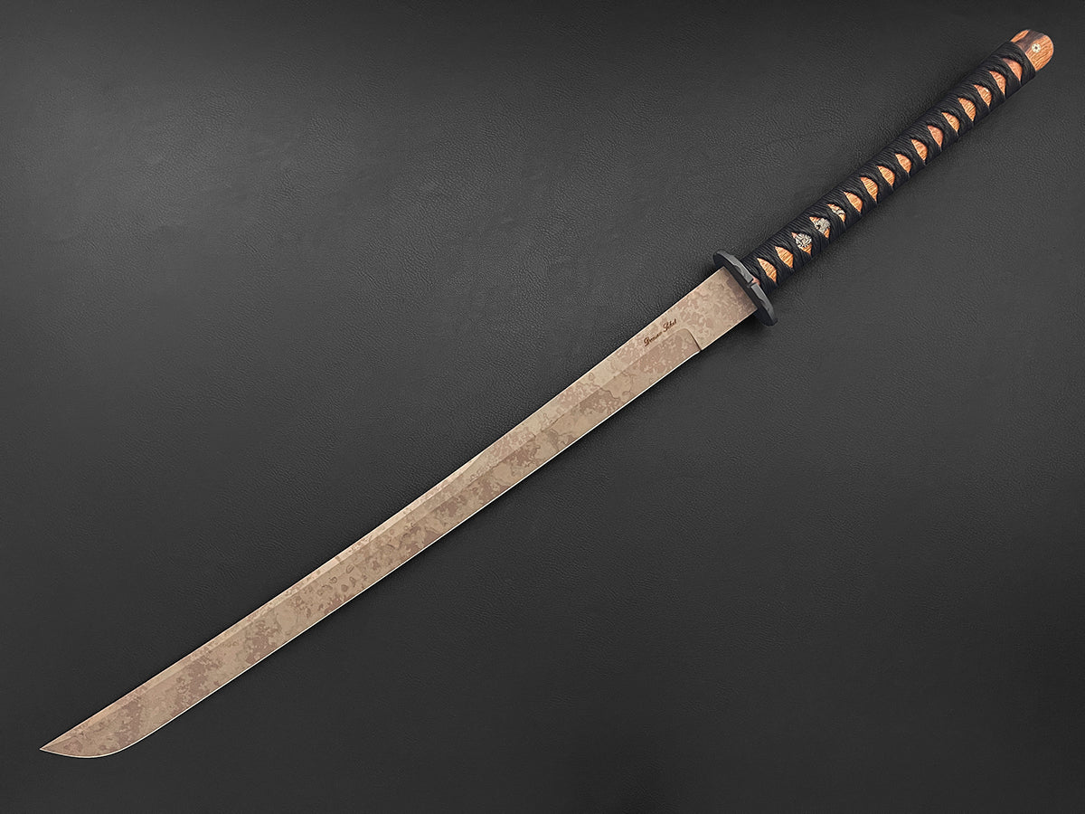 RARE SIZE! Shogun 24.5" | CPM MagnaCut Steel | Dawson Select Japanese Sword | Scorched Earth