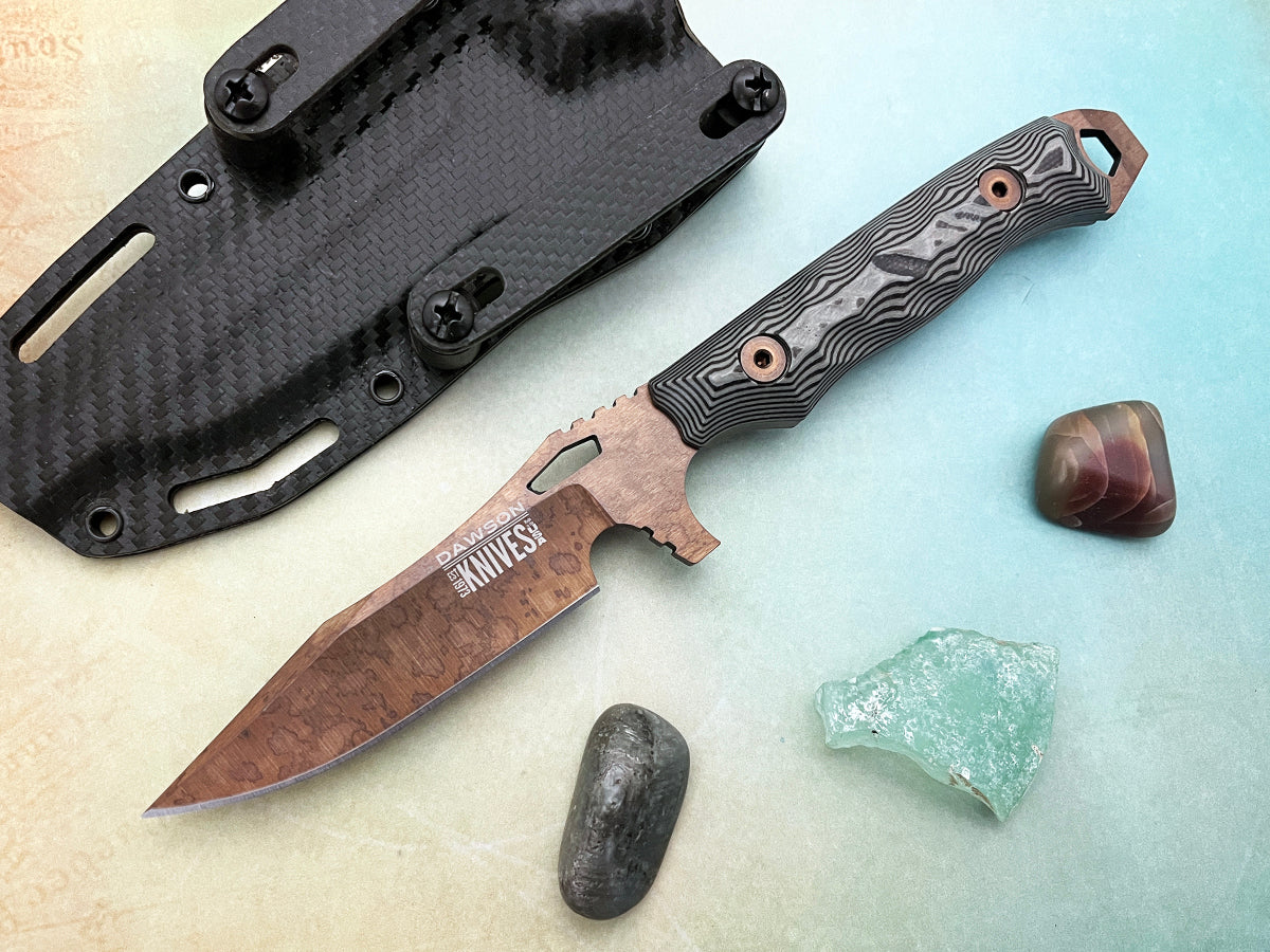 GEN 2 Smuggler | Personal Carry, Hunting, General Purpose Knife | CPM-3V Steel | Arizona Copper Finish