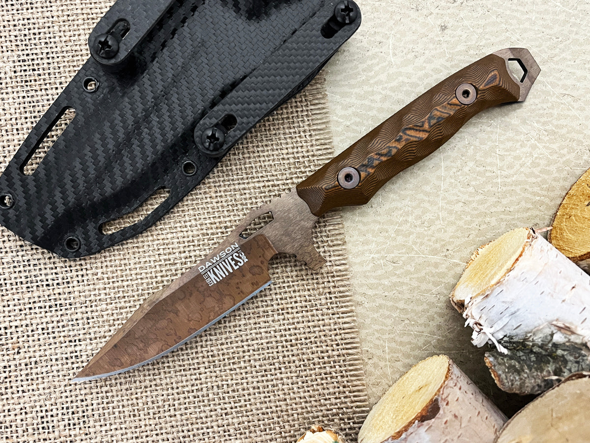 GEN 2 Smuggler | Personal Carry, Hunting, General Purpose Knife | CPM-3V Steel | Arizona Copper Finish