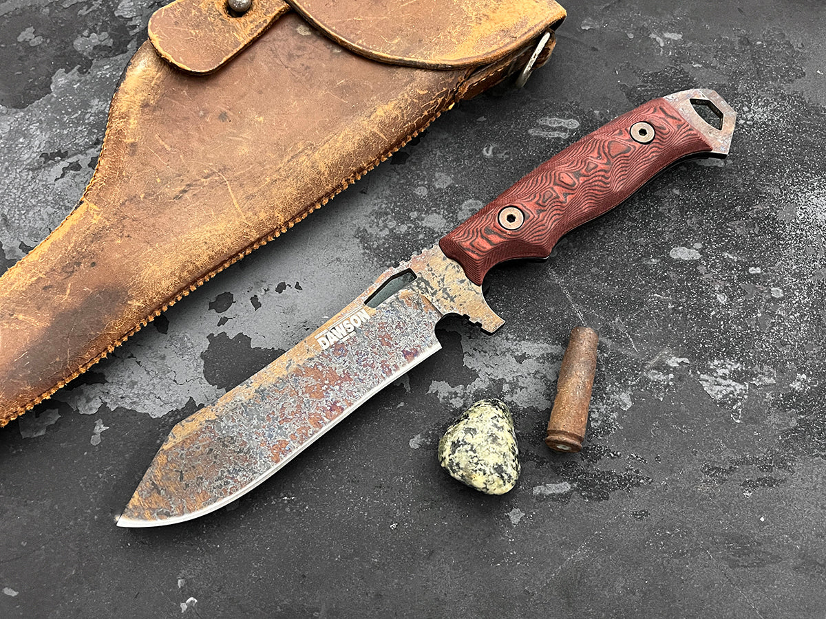 Wilderness | Hunting, Camp and Outdoors Knife | NEW Pop's ProCut Steel | Wildfire Finish