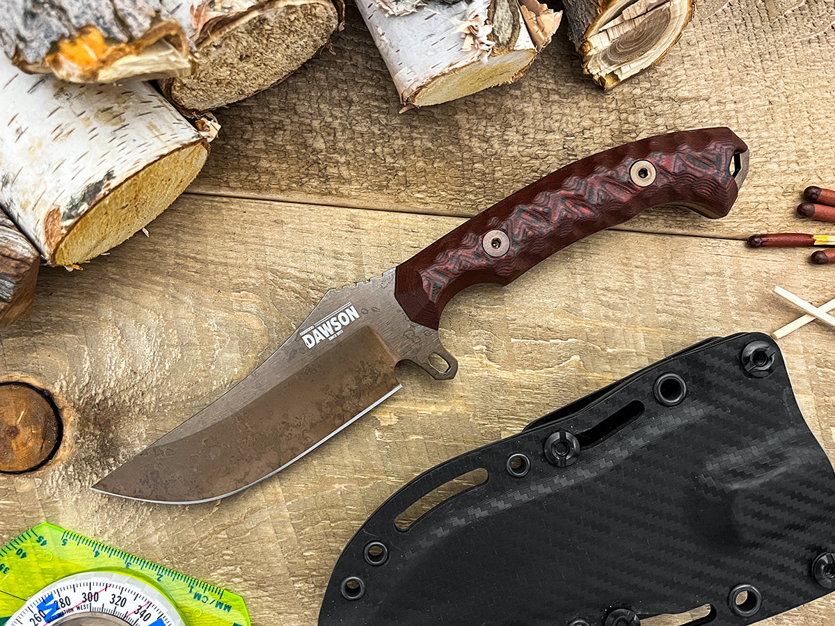 NEW Woodsman | Hunting, Field + Camp Knife | CPM-MagnaCut | Arizona Copper