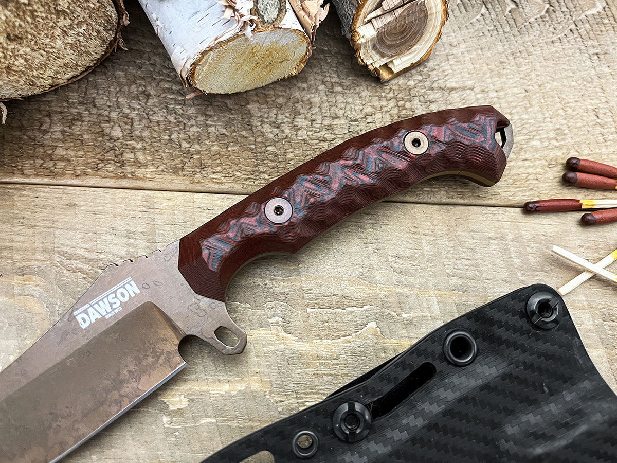 NEW Woodsman | Hunting, Field + Camp Knife | CPM-MagnaCut | Arizona Copper
