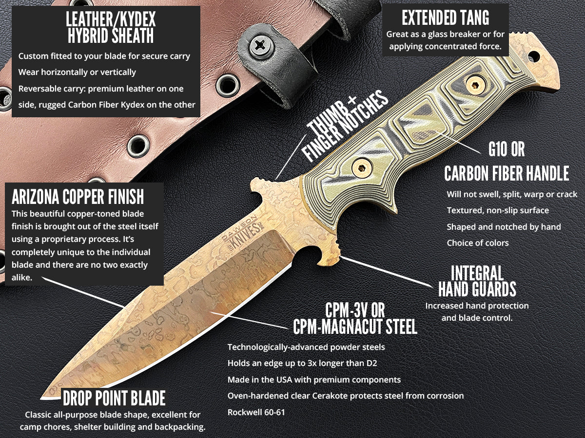 LIMITED RELEASE Chief | Arizona Copper Finish | CPM MagnaCut Stainless Steel