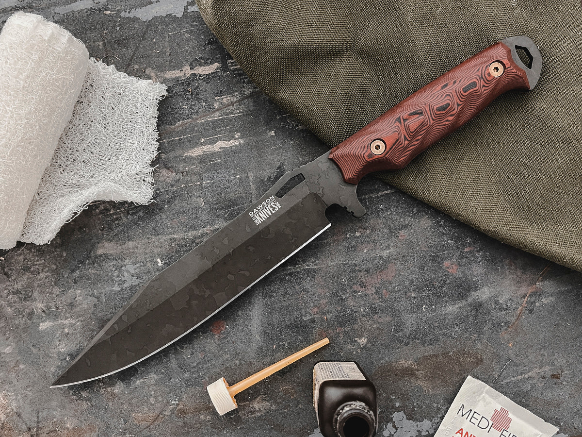 Marauder XL | Survival, Camp and Backpacking Knife Series | Apocalypse Black Finish
