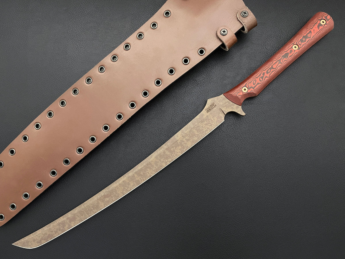 Relentless Sword 14" | CPM MagnaCut Steel | Scorched Earth Finish